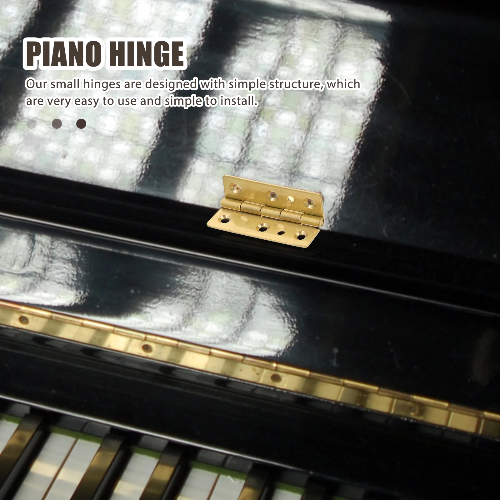 

6pcs Piano Hinge for Furniture Cabinet Wooden Box Accessories Mini Doors Heavy Duty Butt Hinges For Cabinet Doors Continuous