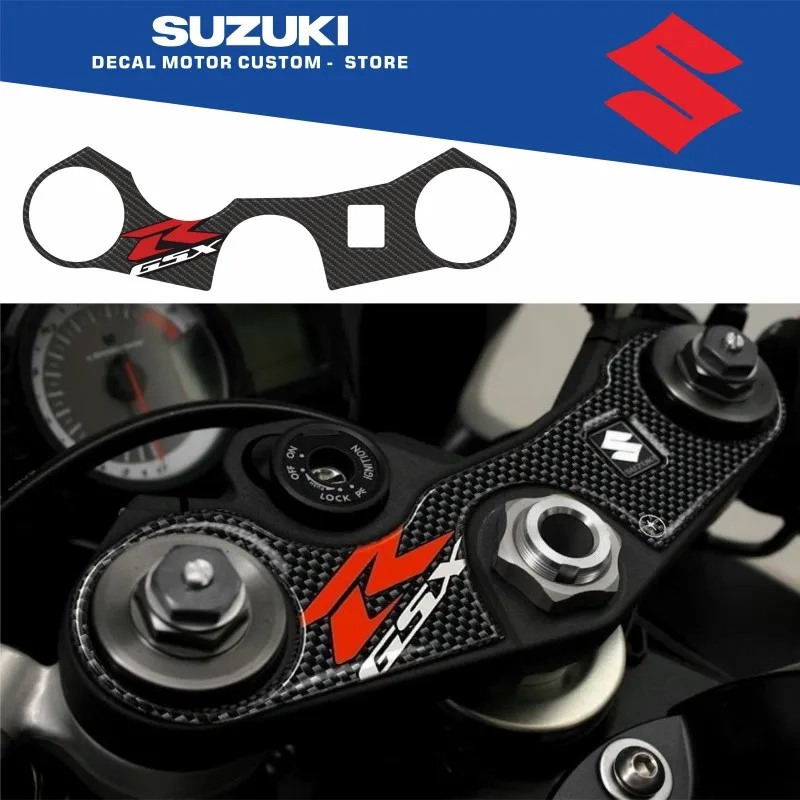 Motorcycle front fork sticker waterproof carbon fiber Samsung sticker suitable for Suzuki GSXR 600 750 2006-2012