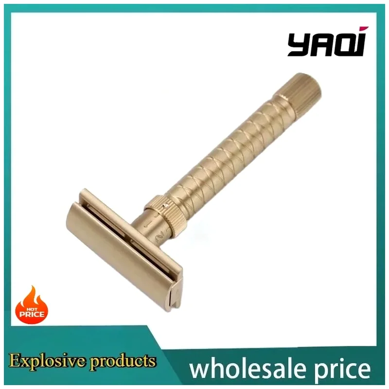 Safety Razor Collectibles Gift For Boyfriend The Final Cut Brass V2 100% Brass Material Adjustable Beard Shaver Yaqi 2026