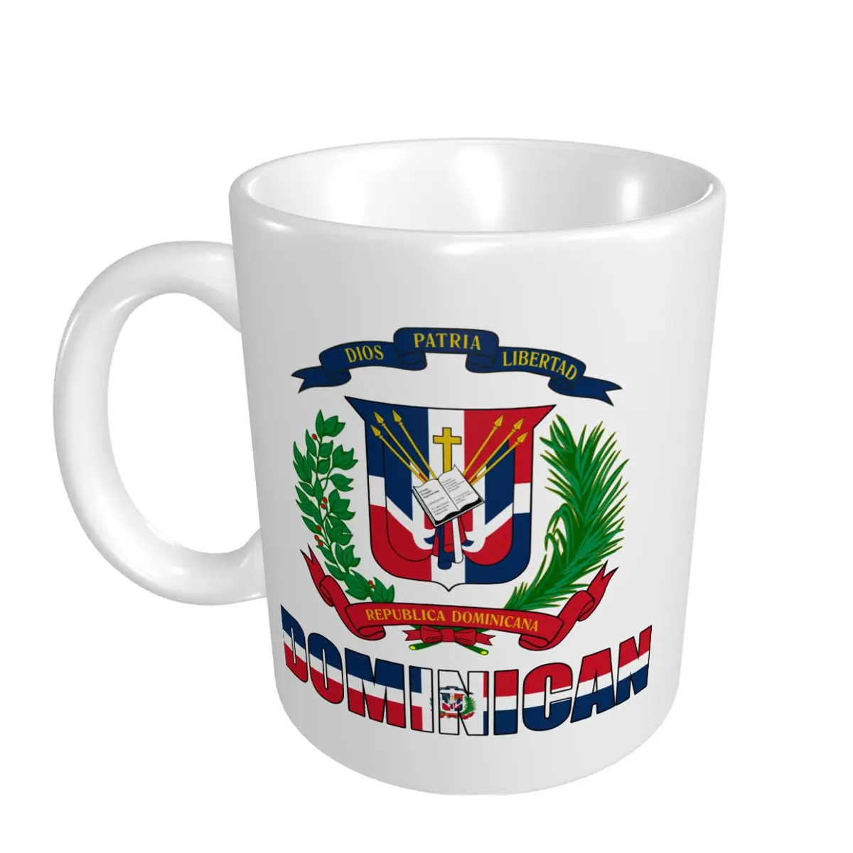 Mark Cup Mug Dominican Republic Letter Flag Emblem Coffee Mugs Tea Milk Water Cup Travel Mugs For Office Home