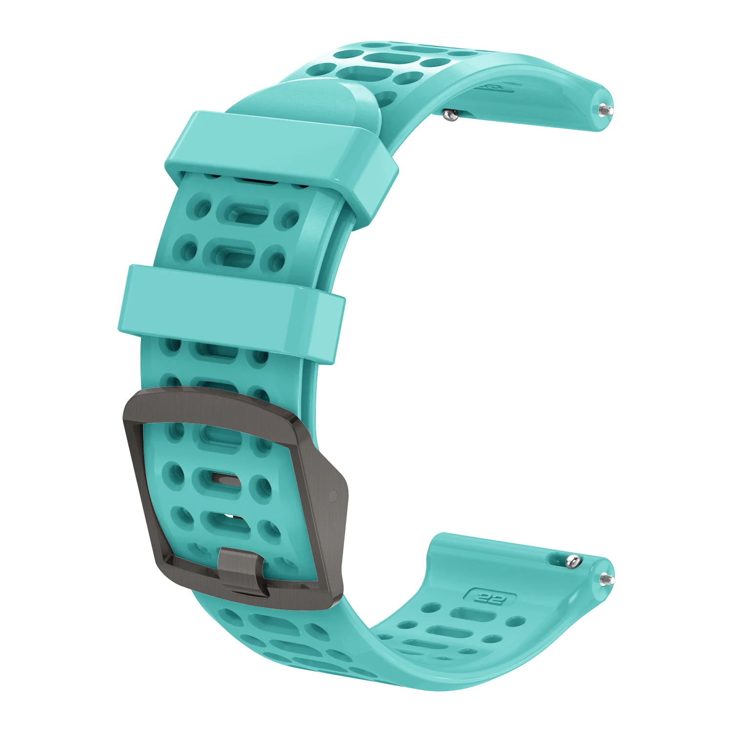 

20mm 22mm Universal Watch Band with Breathable Air Hole Quick Release Waterproof Soft Silicone For Huawei Samsung Amazfit Coros