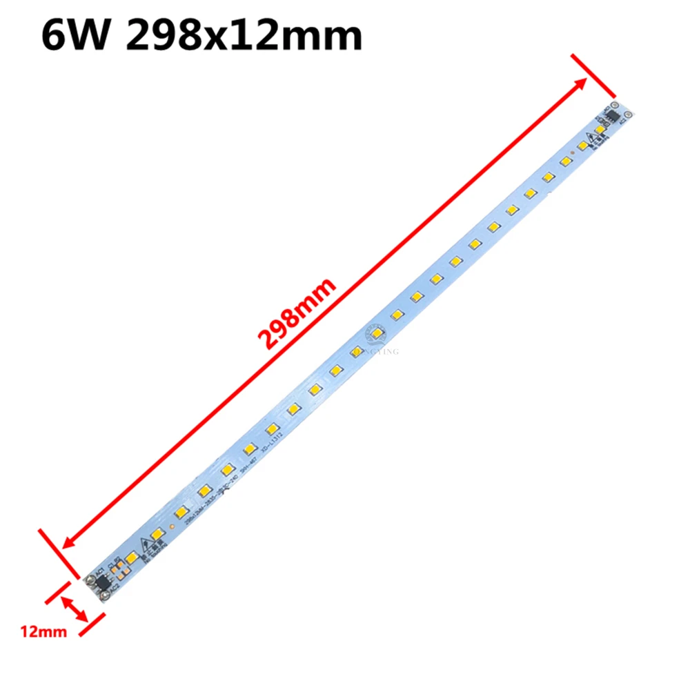 X5 X10 X20Pc X50pc LED PCB Lights AC220V 6W  30CM  SMD2385 Warm/Natural/Cold White Kitchen Under Cabinet Hard Strip Lamp DIY