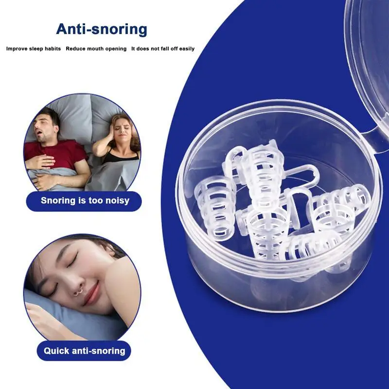 4Pcs/set Silicone Nostril Opener Soft Breathing Sleeping Stop snoring Anti Snore Device Improve Airflow Through The Nose