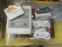 C-52 16bit SFC52 Super Retro TV Video Game Console HD For Super SNES Built-in 518 Games 2 Wireless+1 Wired Gamepads