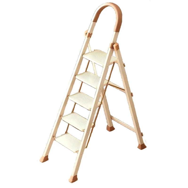 

Multifunctional household ladder moving small and lightweight three step thickened indoor by folding herringbone