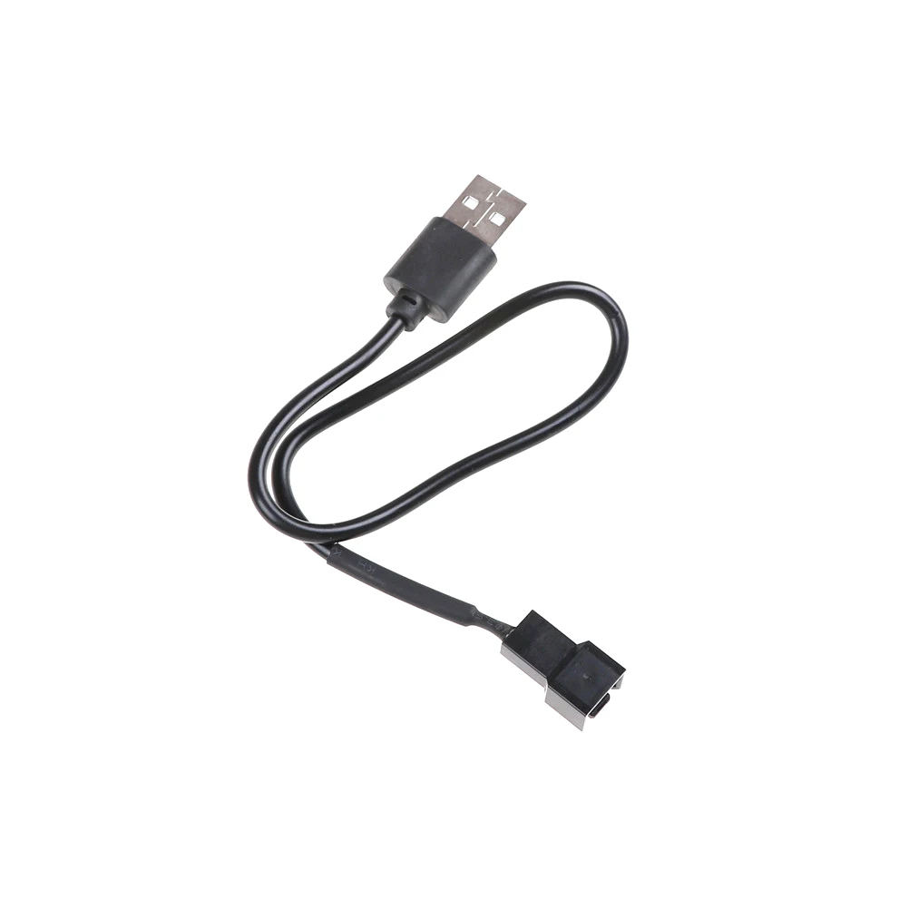 1pc 3pin Or 4pin Fan To Usb Adapter Cables 3/4 Pin Computer Pc Fan Power Cable Connector Adapter 5v 30cm 50cm 100cm Connector