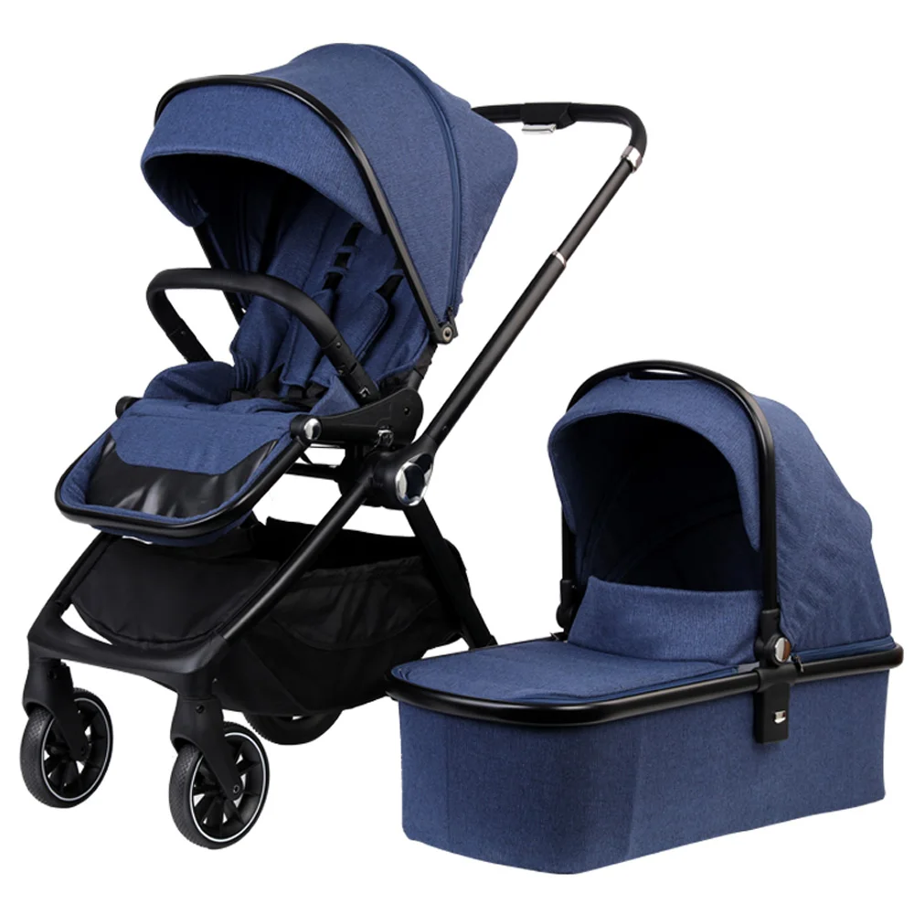 Wholesale Multifunctional High Landscape Baby Pushchair  Foldable Baby Pram Luxury 3 in 1 Baby Strollers