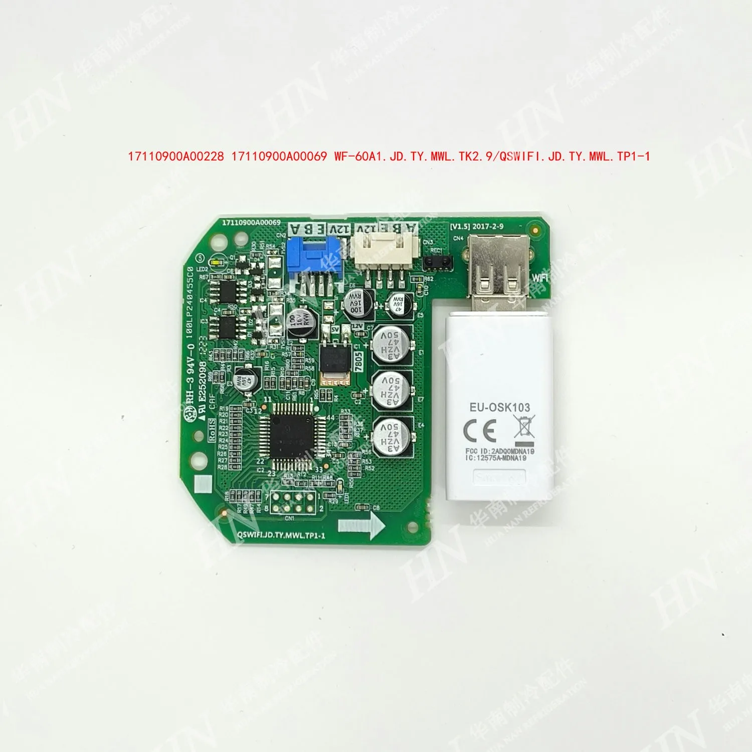 Nuevo módulo transmisor WIFI para aire acondicionado Midea 17110900A00228 WF-60A1 EU-OSK103