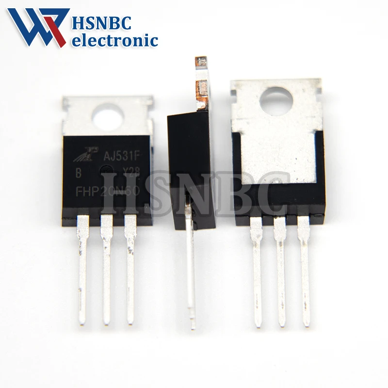 10PCS FHP20N60 20N60 FHP20N60B TO-220 20A 600V N-Channel Power MOSFET Transistor 100% New Original