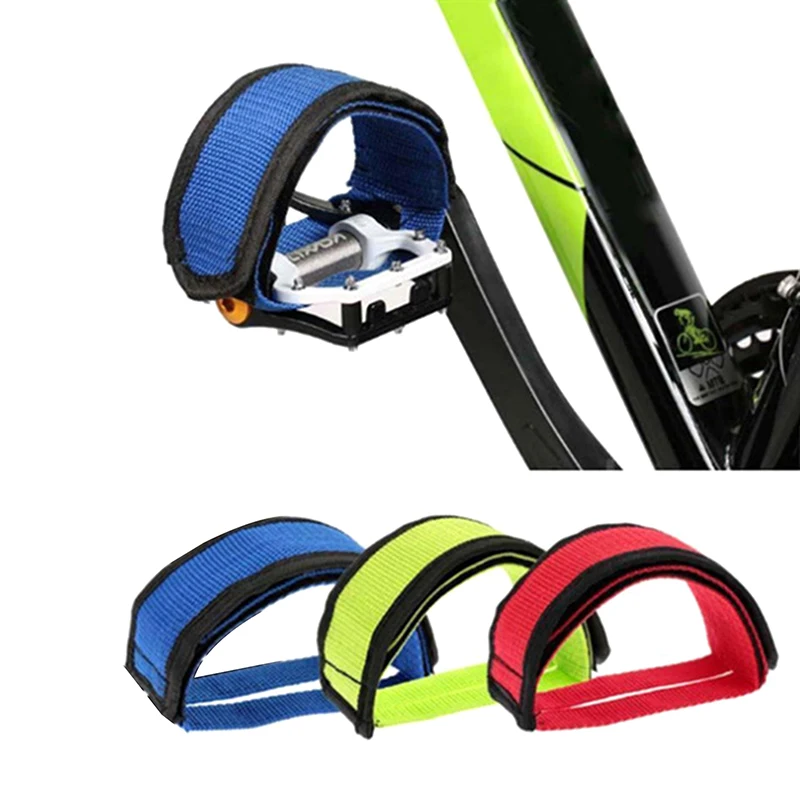 1PC Bicycle Pedal Straps Nylon Toe Clip Foot Strap Belt Adhesive Bicycle Pedals Fixed Gear Road Bike Parts MTB Accessories