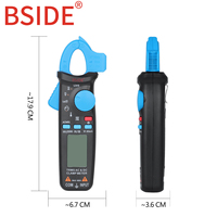 BSIDE ACM91 Digital Clamp MeterProfessional 1mA Ammeter Pliers True RMS DC AC 100A Multimeter Car Current Voltmeter Tester