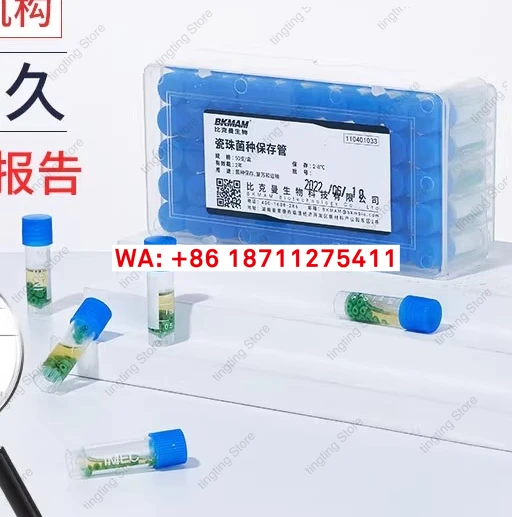 Ceramic bead strain preservation tube, magnetic bead method,frozen storage tube,strain preservation,recovery, transportation box