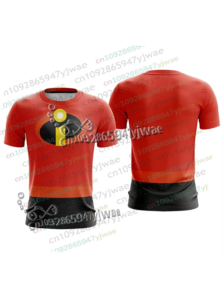 Cartoon The Incredibles Retro Cosplay T-Shirt 3D Schnelltrocknendes Oberteil Film-Fans T-Shirt Streetwear Damen Herren Freizeit-T-Shirt Kleidung – Detail 7