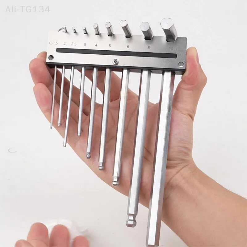 

Держатель шестигранного ключа 1,5-10 мм, 9-слотовый настенный стеллаж для хранения гаечных ключей, настенный лоток для гаечных ключей, подвесной органайзер для деревообрабатывающего инструмента SHIDWJ