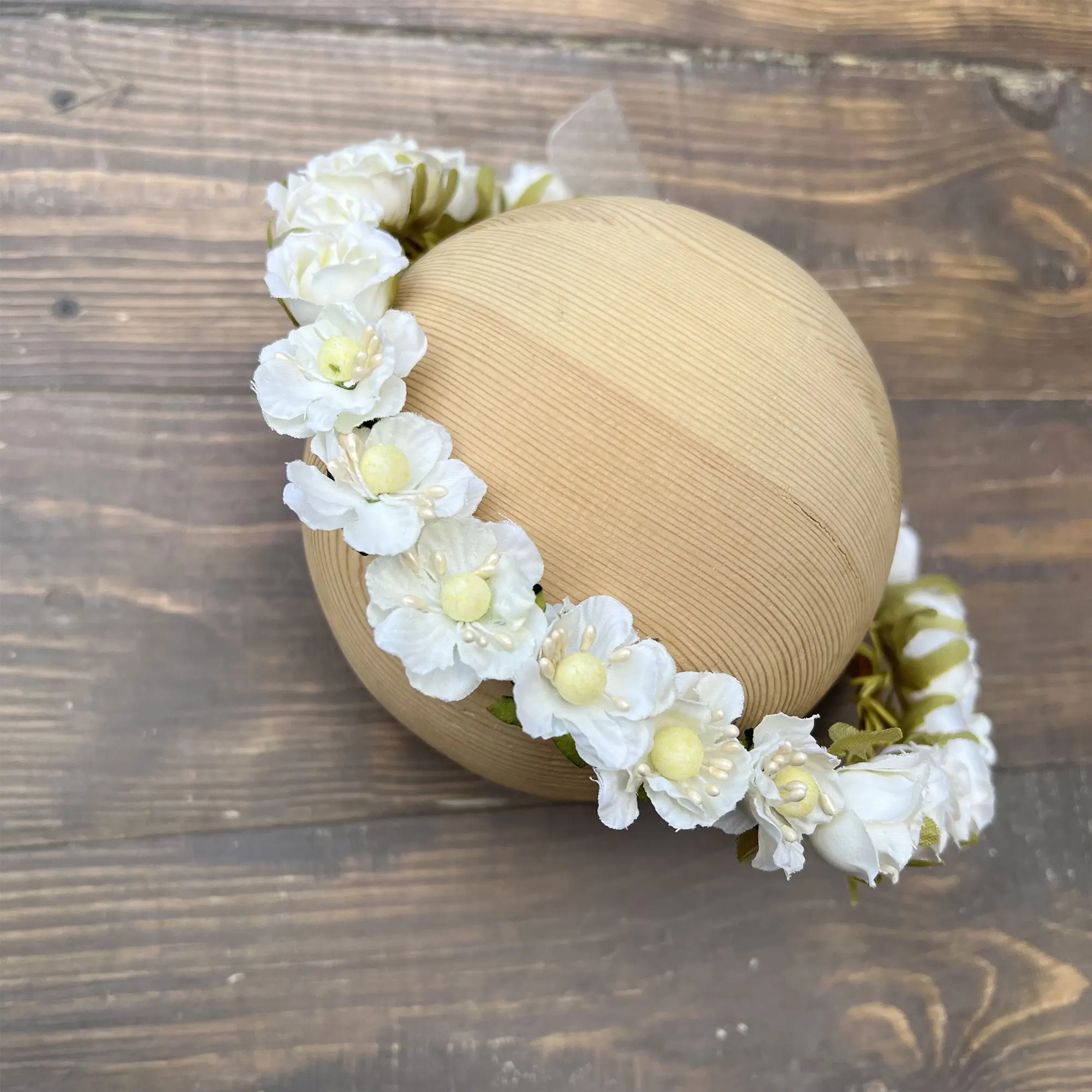 Don&Judy Sweet Handcraft Flower Wreath Garland for Pregnant Women Bride Beach Wedding Photography Accessories Photo Shoot Props