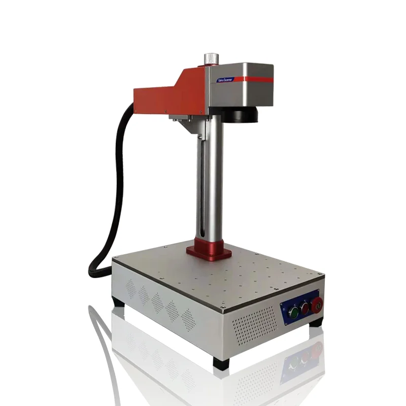 Raycus Max 50W 30W 20W Fiber Laser Metal Marking Machine 40W 30W CO2 Wood Laser Engraver with Rotary Axis for Gold Steel Cutting