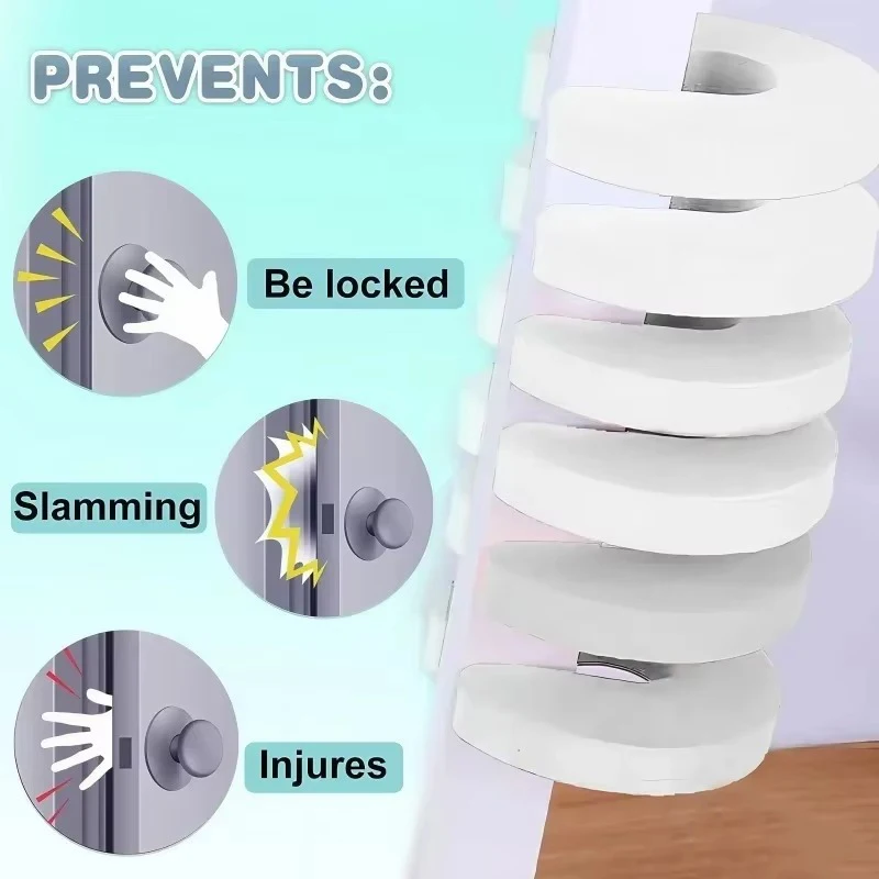 6/12Pcs Baby Sicherheit Tür Stopper Möbel Protector Anti-prise Hand Kind Lock Finger Prise Schutz beweis Tür Slam Stopper