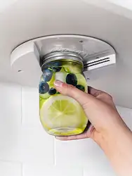 1pc Circular Can Opener Kitchen Cabinet Bottom Cover Bottle Opener Table Bottom Can Opener
