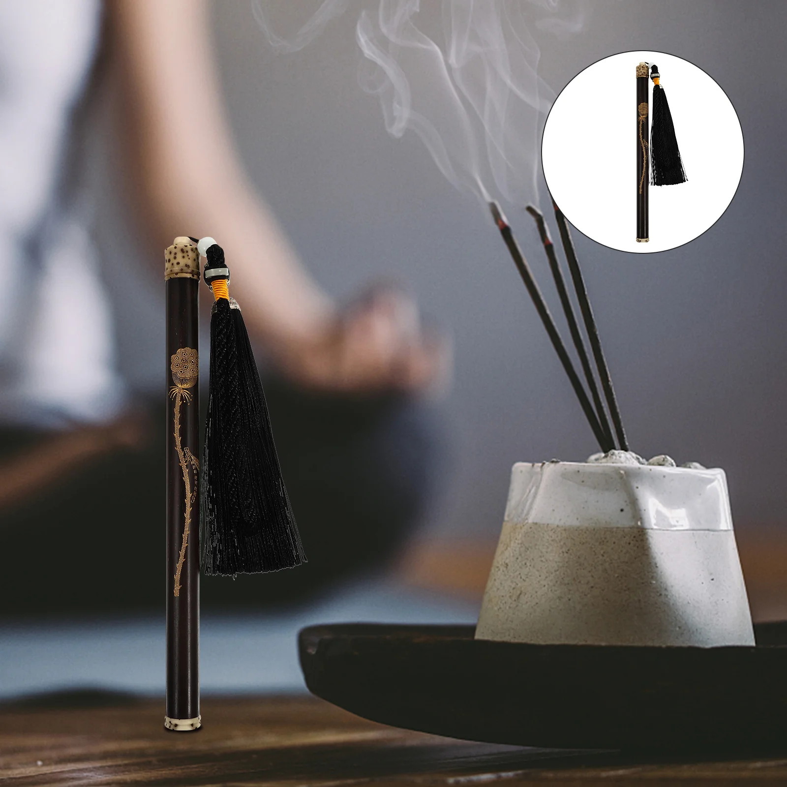 

1Pcs Incense Stick Storage Tube Beautiful Fashionable Home Use Strong Material Uniform Color Practical Aromatic