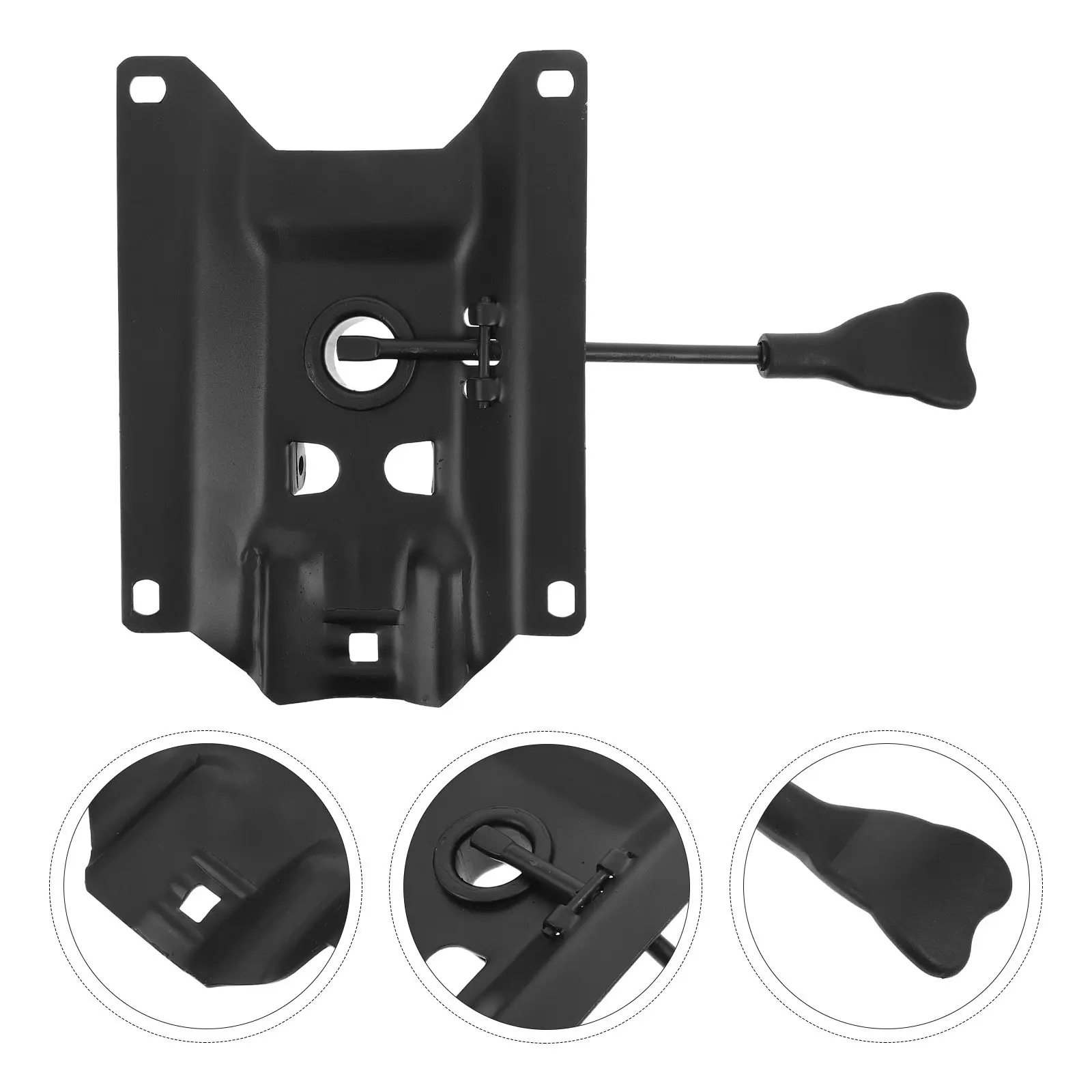 Office Chair Tilt Control Base Plate Replacement Swivel Mechanism Metal Mounting Hole 6.9x5.7 Chair Repair Seat Support