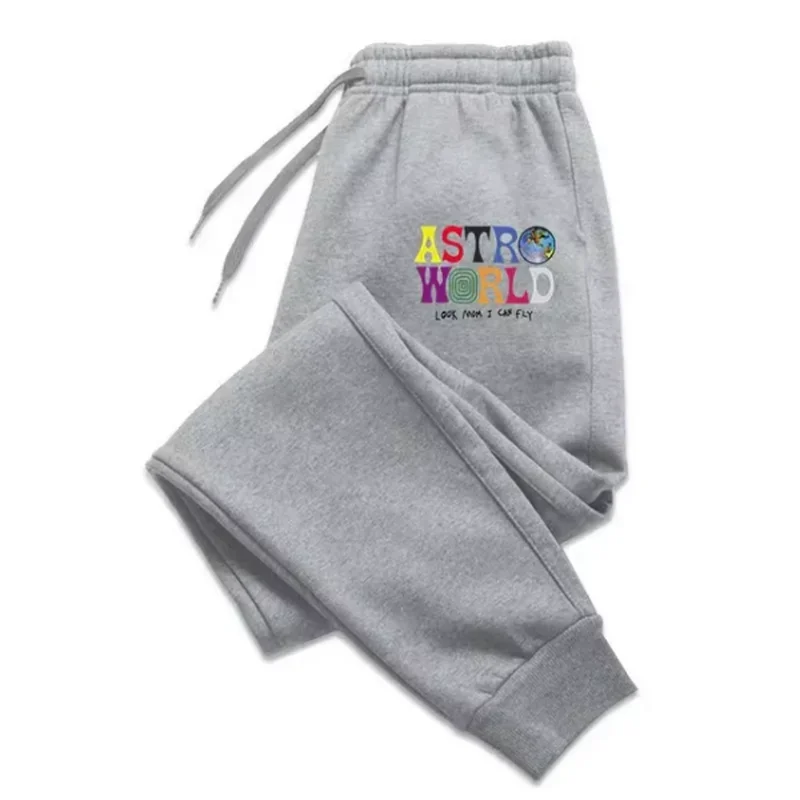 

Брюки унисекс с ярким буквенным принтом, мужские повседневные спортивные брюки, осенние и зимние уличные спортивные брюки на флисовой подкладке