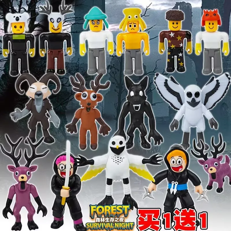 

99 Nights in The Forest Figures Figures Figurine Owl Goat Wolf Deer 99 Nights in The Forest Figurine Plastic Toy Gift