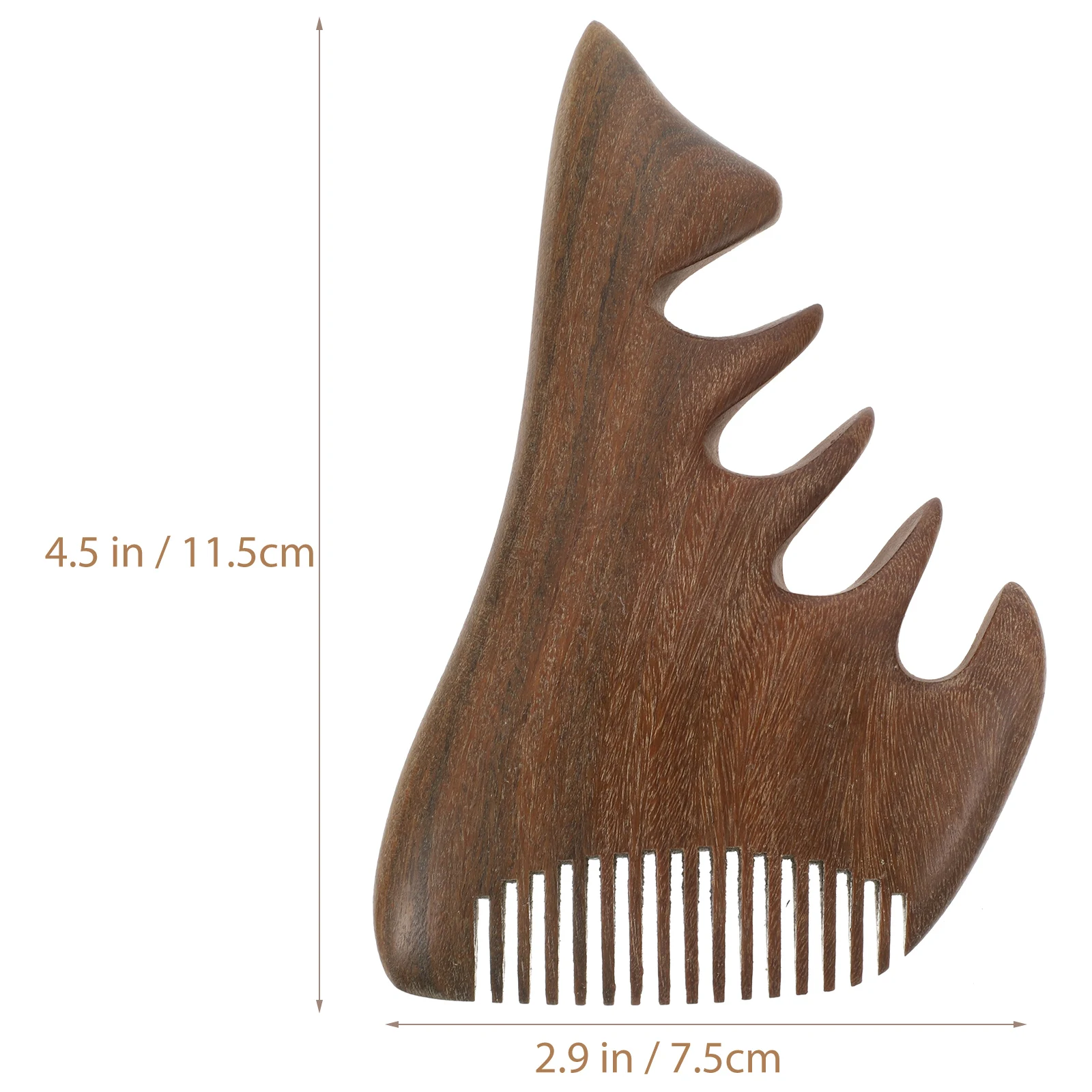 

Натуральный деревянный массажер для головы, акупунктурный массажер для головы, антистатический портативный для женщин, уход за волосами, подарок, сандаловое дерево, широкие зубы, прочный