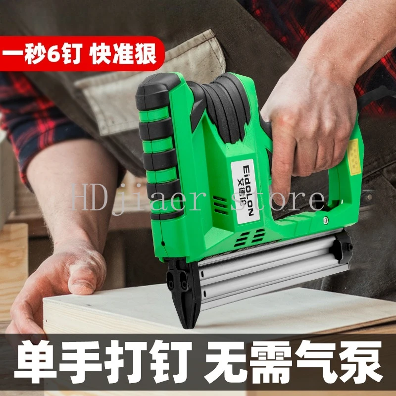 

F30 Electric/Air Brad Nailer - High-Speed Woodworking Nail Gun for Decoration, Quick-Firing Straight Nailer Tool