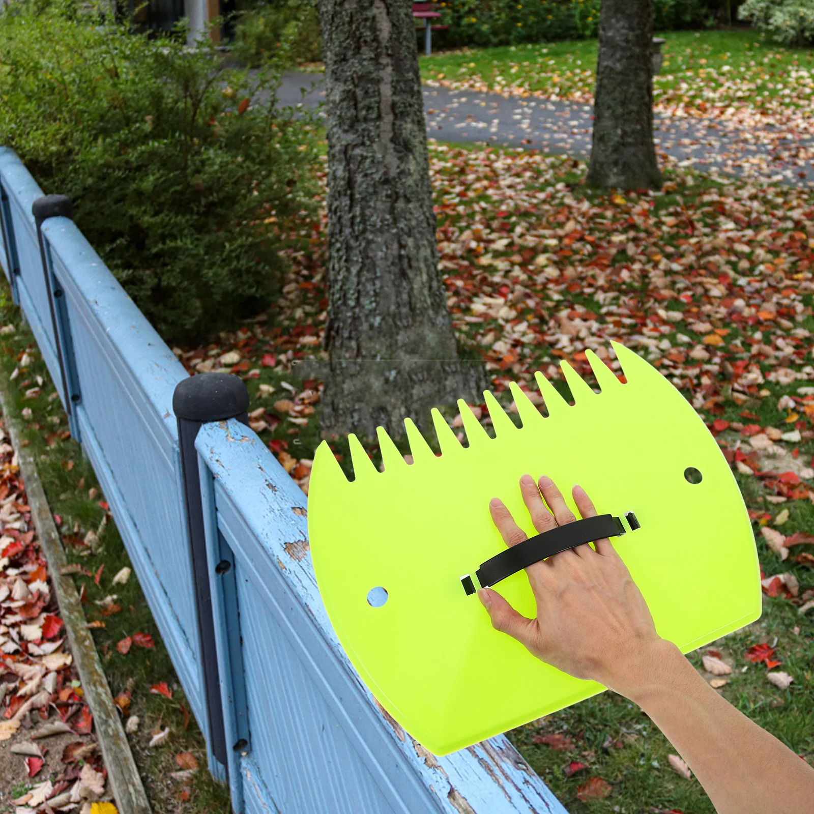 

2Pairs Leaf Rake Garden Grabber Plastic Hand Tool Ergonomic Handle Yard Leaf Collector Small Rake Lawn Cleanup Equipment