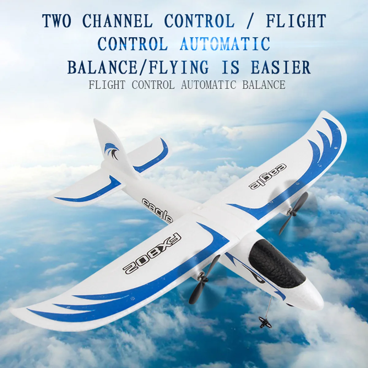 Planeador de Control remoto Fx802 para niños, modelo de avión de ala fija, juguetes de espuma para exteriores, regalos para adolescentes, nuevo, 2024