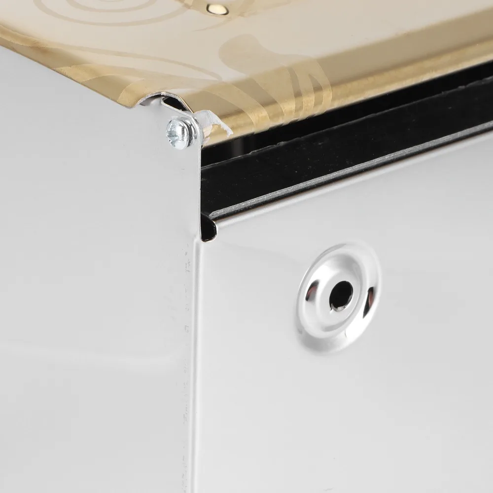 

Stainless Steel Toilet Paper Holder Gold Waterproof Roll Paper Rack Cat Dog Proof Wall Mounted Toilet Paper Rack Space Saving