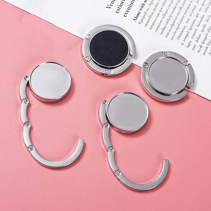 Portable Folding Bag Hanger Handbag Hook Holder Table Hook Purse Bag Holder Circle Shape Bag Accessories