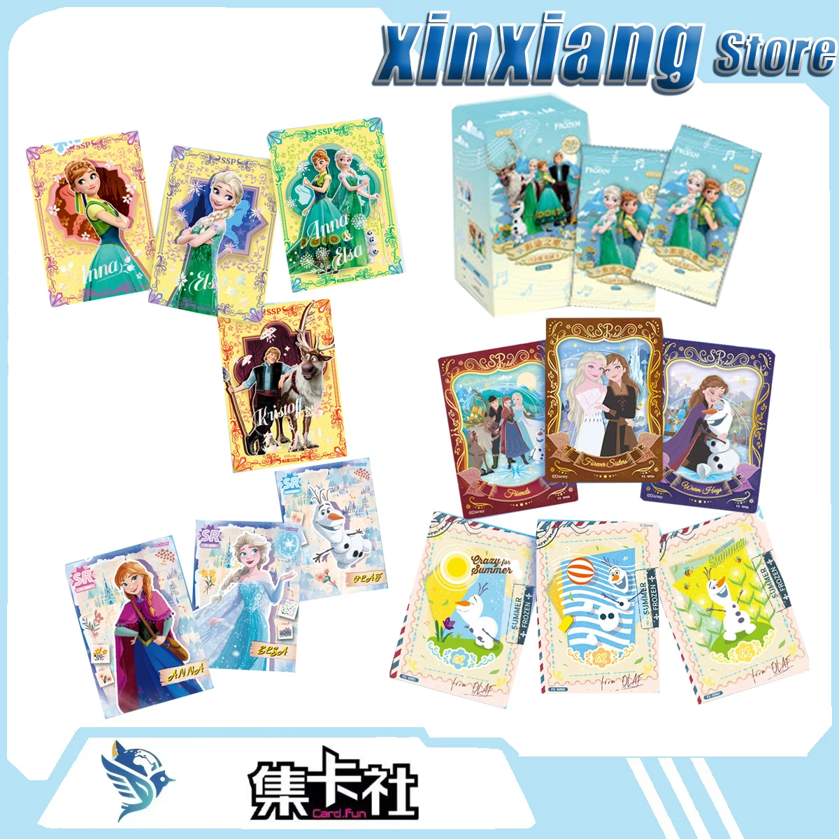 Card Fun Disney Frozen Collectible Cards Cartoon Characters In Anime And Manga Aisha Children'S Collectible Card Popular Fashion