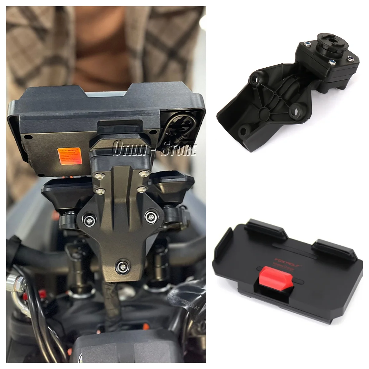 

Motorcycle Accessories Wireless Chariging Mobile Phone Holder GPS Navigation Bracket Adapter For 390 Duke DUKE390 390Duke 2024