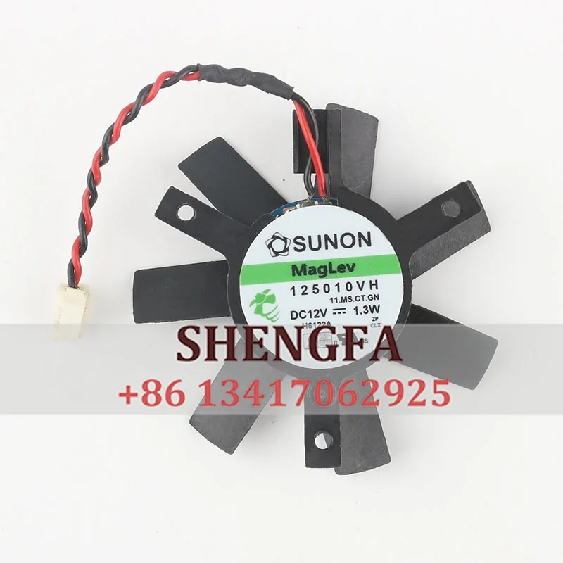 New original Sunon 5V 24V 48V DC 12V 1.3W AC EC 5010 50X50X10MM 5CM magnetic bearing Graphics card Two-wire 125010VH cooling fan