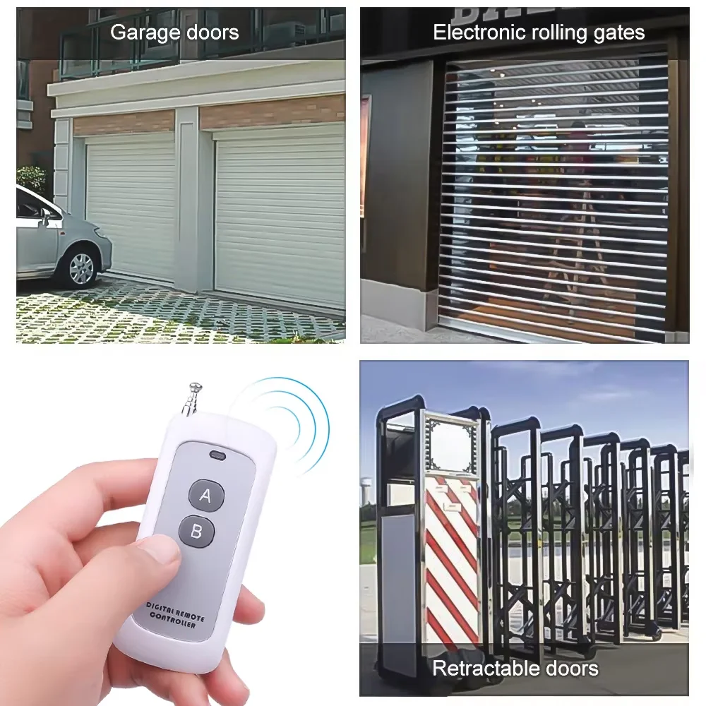 433MHZ Wireless RF Remote Control 2 4 6 8 Keys EV1527 Learning Code Garage Gate Door Opener Remote Control For Home Appliance