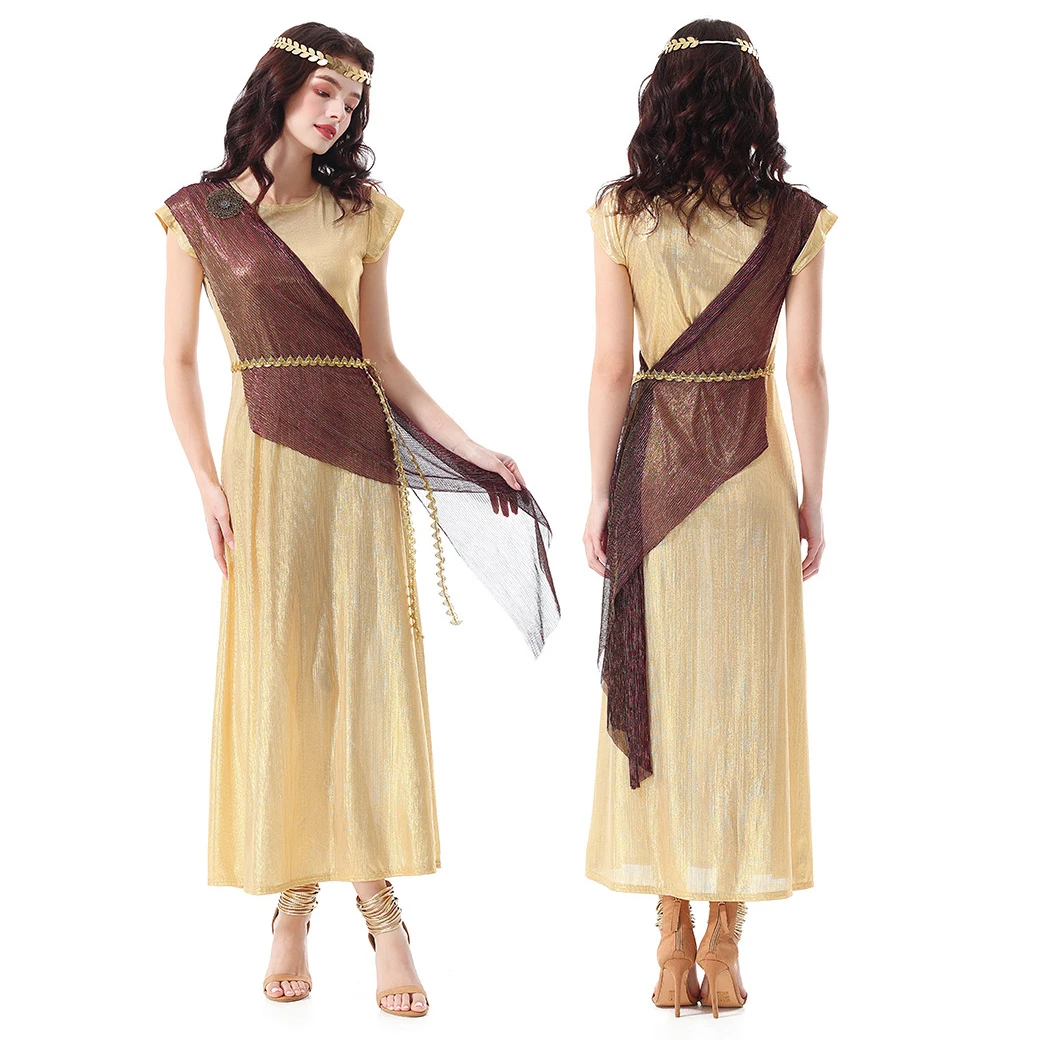 

Женское элегантное платье, костюм на Хэллоуин, египетская королева, греческая богиня, платье принцессы, вечерние танцевальные костюмы для косплея, наряды тога