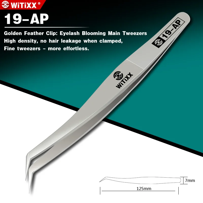 WITIXX Orologio da computer riparazione telefono cellulare pinzette di precisione bellezza nail art clip per depilazione 18-AP 19-AP