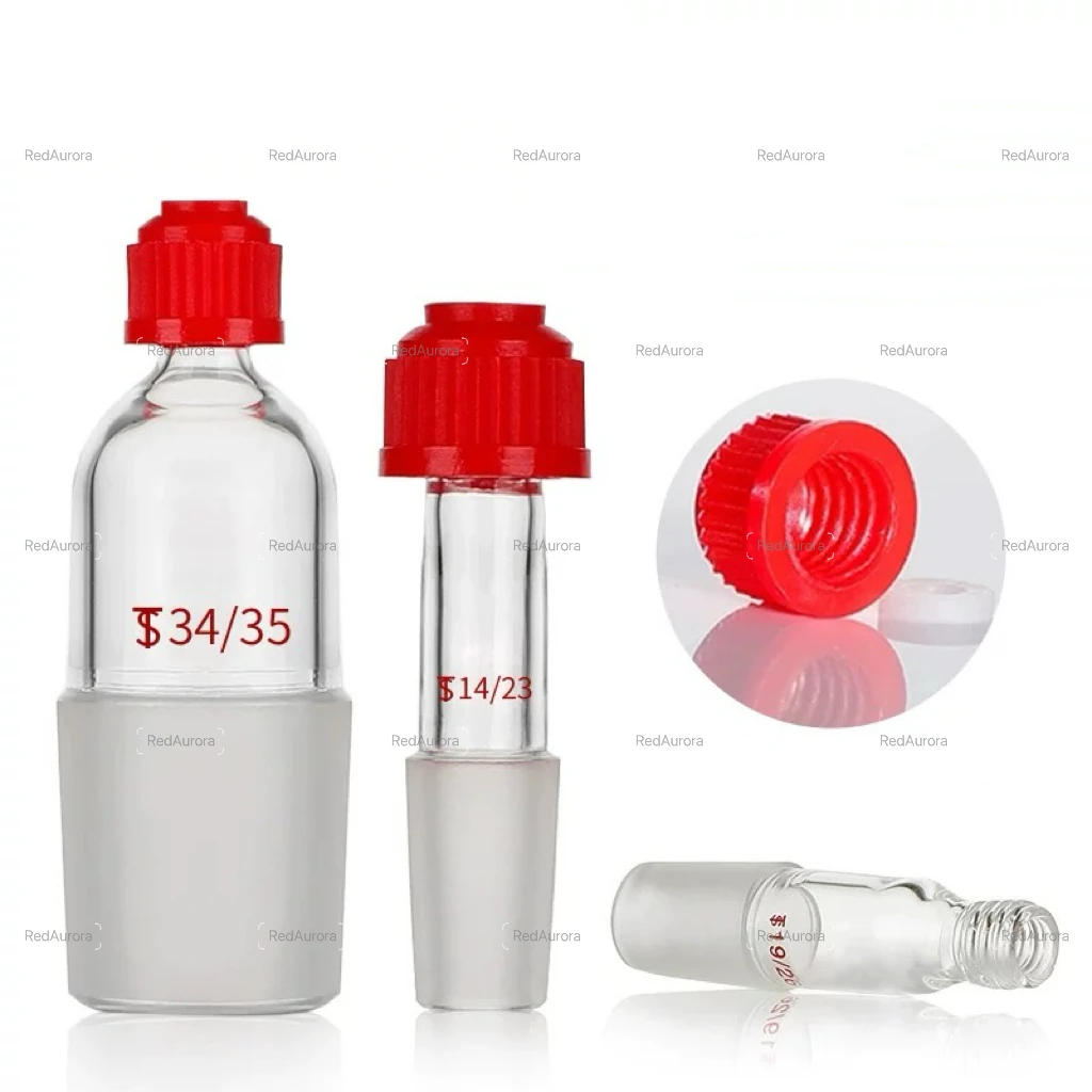 14/23 19/26 24/29 24/40 29/32 34/35 40/38 Screw Mouth Thermometer Sleeve Lab Glass Sleeve Thermometer Adapter Nut