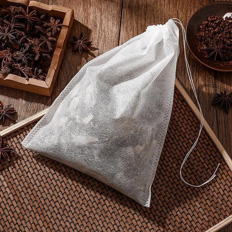 

100pcs Disposable Filter Bags Big Size Soup Bag Non-woven Fabric Tea Bags Spice Sachets Kitchen Convenience Accessories Gadgets