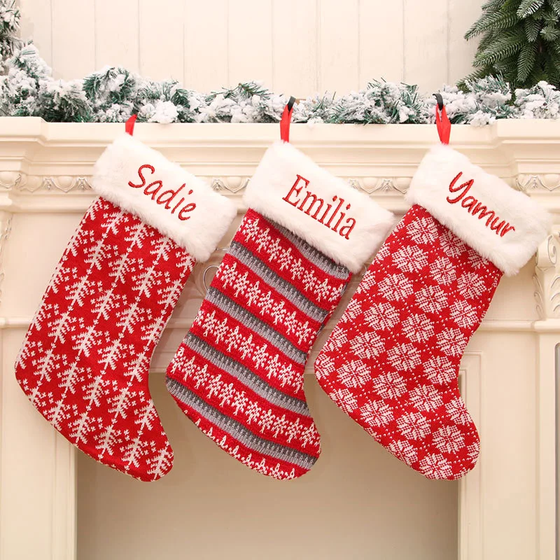 

Personalized Christmas Stocking Holiday Stockings Holiday Decor Monogram Stocking Personalized Farmhouse Holiday Stocking