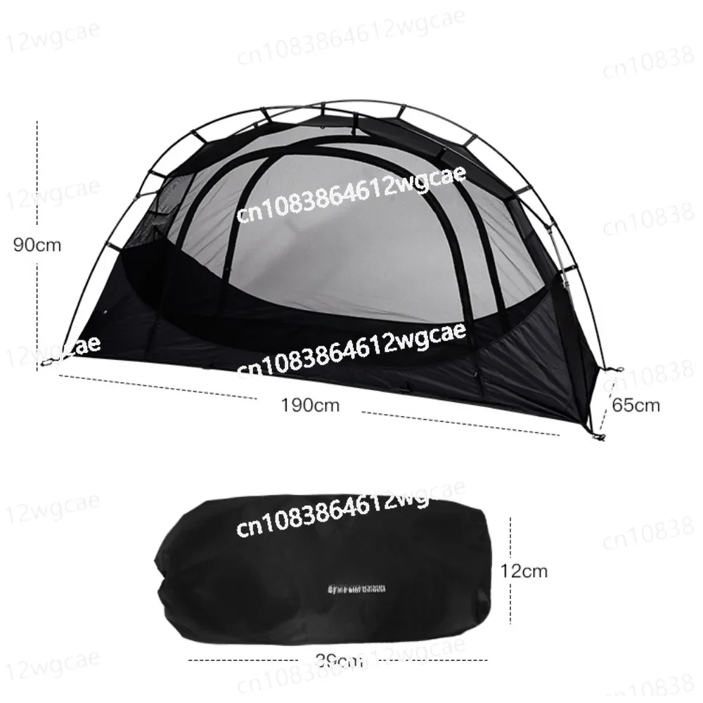 

Single Person Outdoor Camping Bed Tent Lightweight and Convenient Net Anti-mosquito Portable Aluminum Alloy Pole Inner Hike