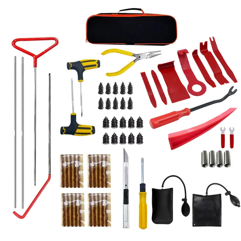 

New Car tool Car Wedge Pump Locksmith Thickened Door Repair Air Cushion Emergency Open Unlock Tool Kit With Long Reach Grabber