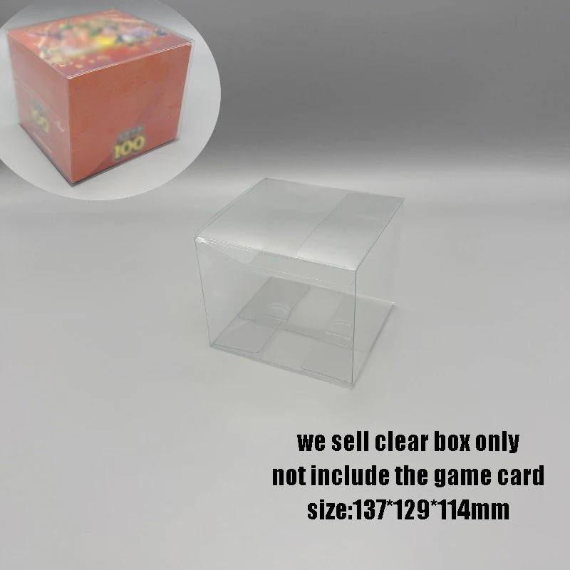 High quality transparent PET plastic box for S-Chinese PTCG Sword&Shield Start Deck display storage box