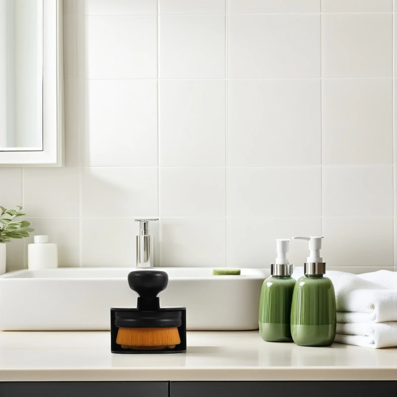 แปรงทำความสะอาดผิวหน้ารูปดอกกุหลาบ ขนแปรงนุ่ม ขัดผิวอย่างอ่อนโยน ทำความสะอาดรูขุมขนอย่างล้ำลึก แปรงขัดหน้า กันน้ำ ดูแลผิว