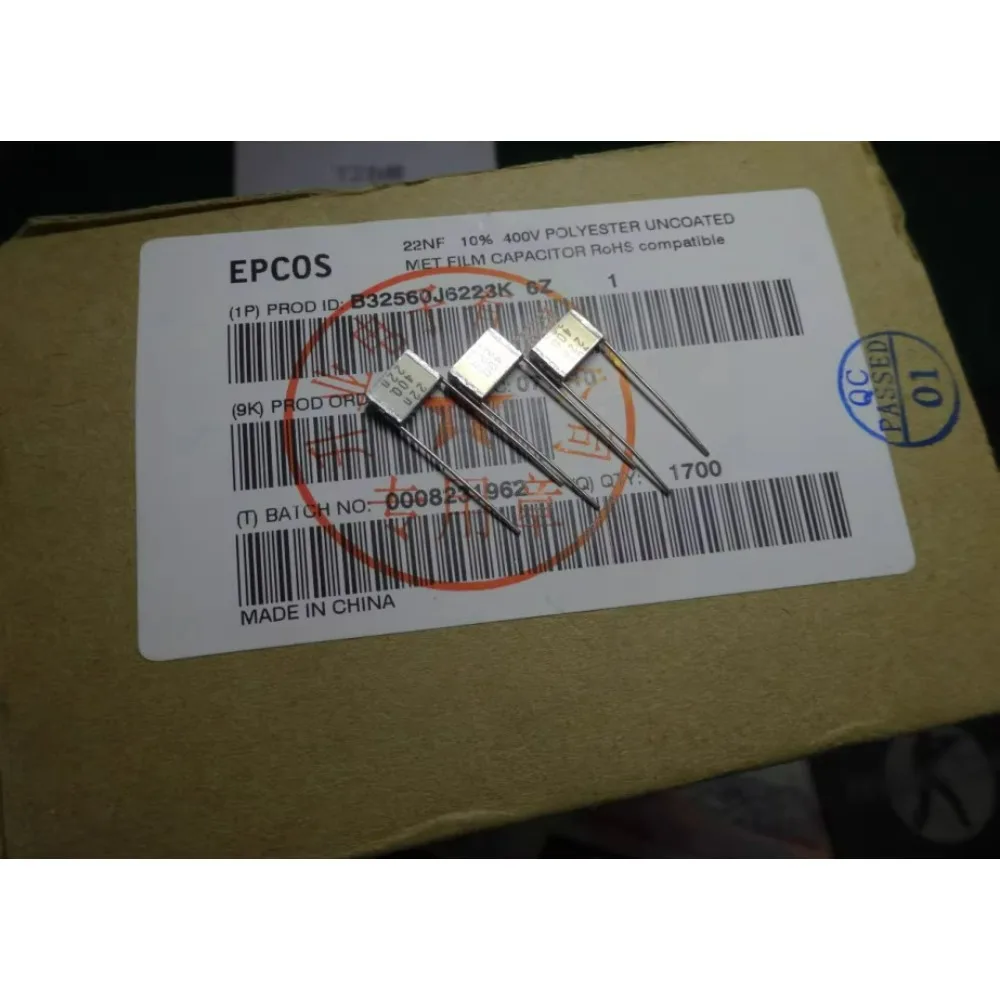 

10PCS EPCOS 0.022uf/400v 22nf 223 new 7.5mm layer cake capacitor B32560J6223K