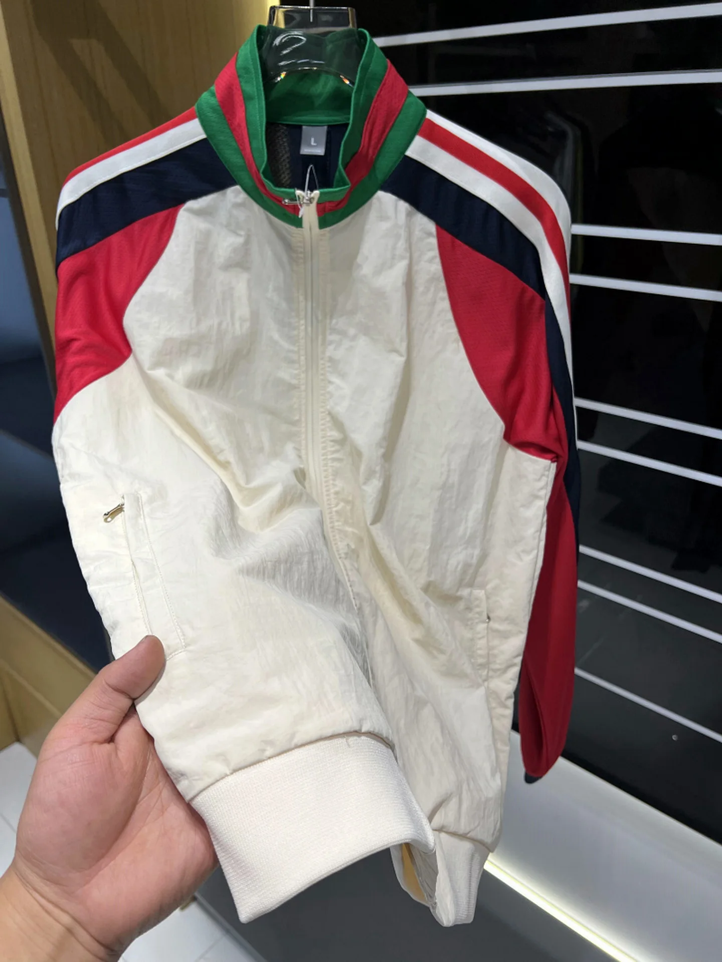 

Новый американский Sle Outdoor Color Blo вязаный воротник-стойка Jaet мужская свободная модная спортивная повседневная верхняя одежда