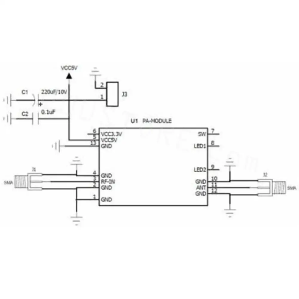 XQ-02A 2.4G 2W Dual Way Wifi Bi-directional Signal Amplifer Boost Module Auto Switch