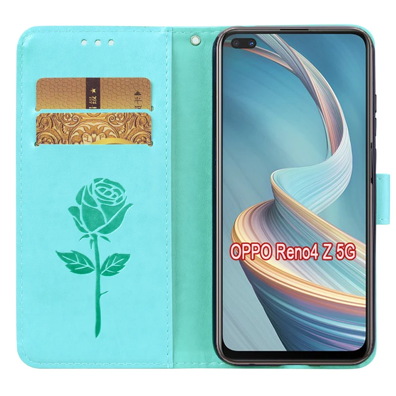 Flip Cover For OPPO Reno 4Z 5G Case Phone Protective Shell Funda On OPPO Reno4 Z CPH2065 Leather Hoesje Etui Book Capa Bag Cases