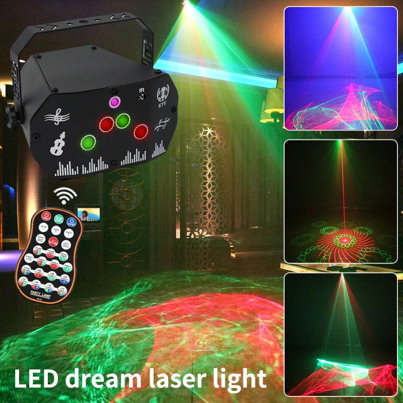 

HCWE мечтательный мини-лазерный проектор Аврора, лампа звездного неба, красочный атмосферный свет для КТВ, новая модель ночника